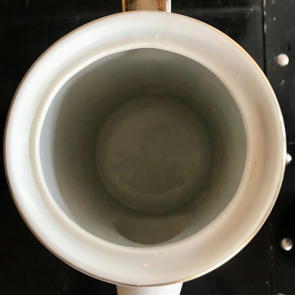 Pearl China Porcelain w/Gold Trim Tea Coffee Pot 3 Cups or 24 OZ Very Good Used - Picture 5 of 9